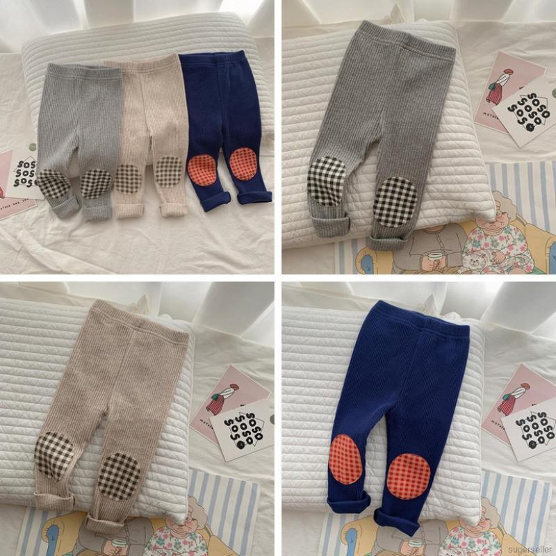 Quần legging cotton co giãn không màu dành cho bé trai gái 0-3 tuổi