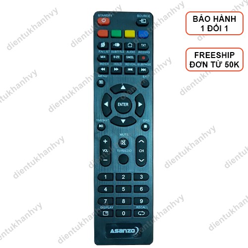 Điều khiển Remote Tivi ASANZO cho Smart Tivi giá rẻ