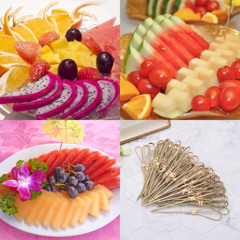 50 Tăm Tre Dùng Một Lần Để Ăn Cocktail Tiện Dụng Và Bền