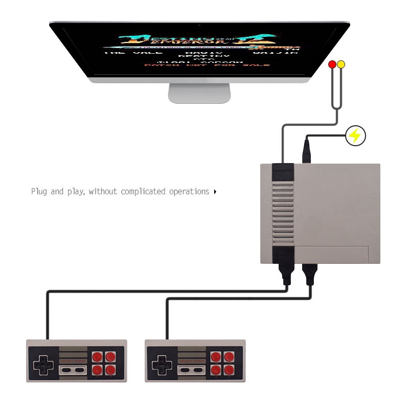 Máy Chơi Game Video Av Rca Tích Hợp 620 Trò Chơi