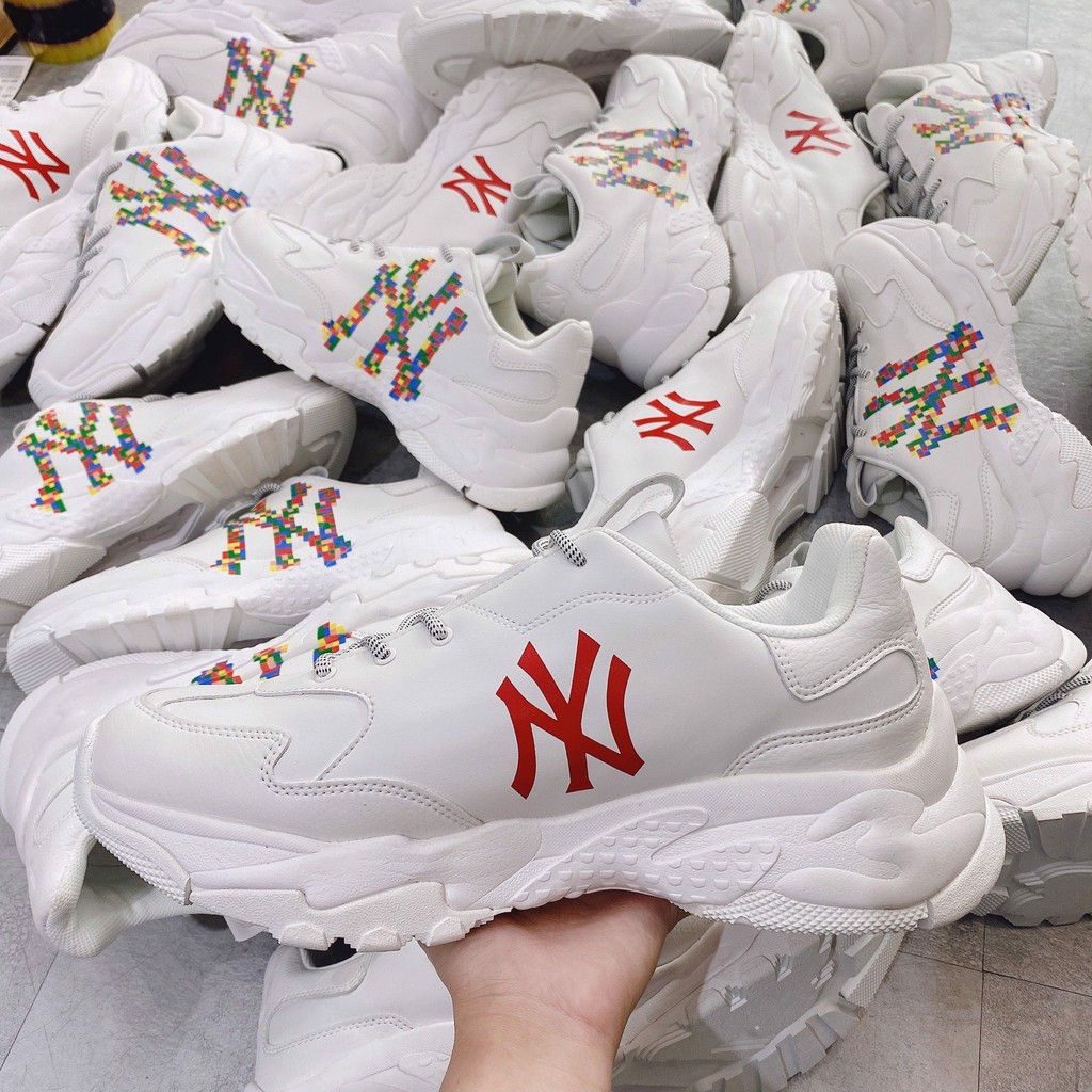 Giày Sneaker Nam Nữ MLB Big Ball Chunky NY Play Pixel 2021