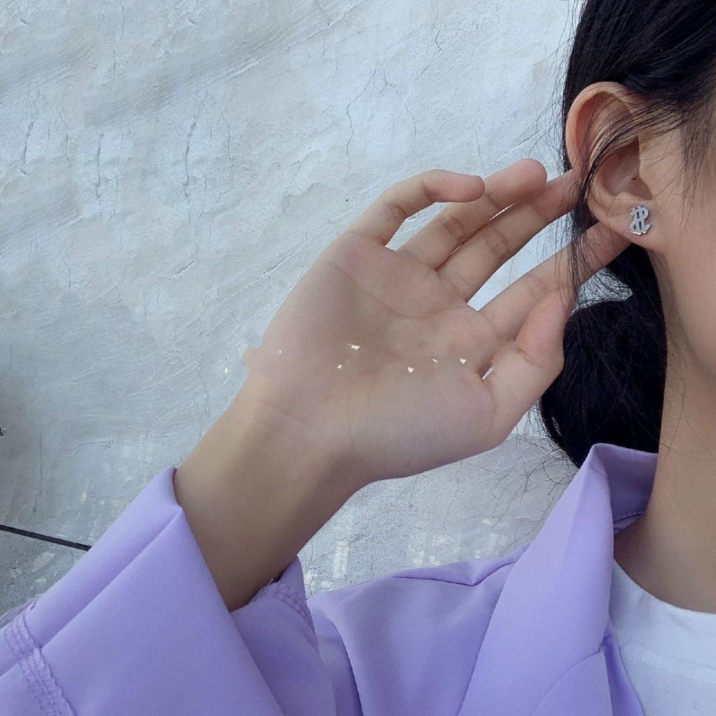 Khuyên Tai Hình Biểu Tượng Đô-La Độc Đáo Cá Tính Phong Cách Hip-Hop