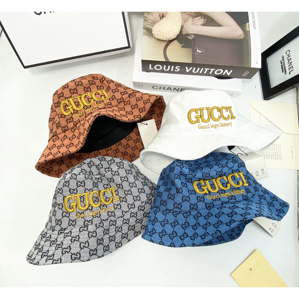 MŨ NÓN BUCKET THÊU GUCCI - TXGS-N320