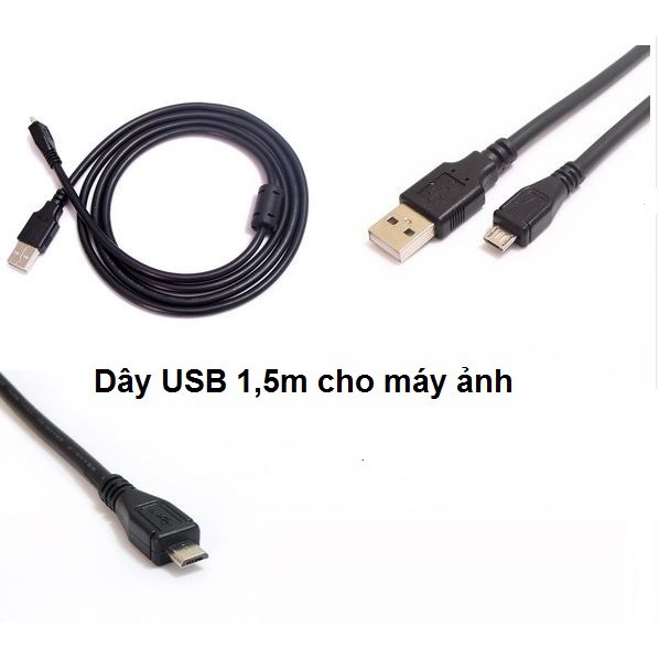 Dây USB Multi cho máy ảnh sony A6000,6300,6400, canon SX620,720,SX730HS...