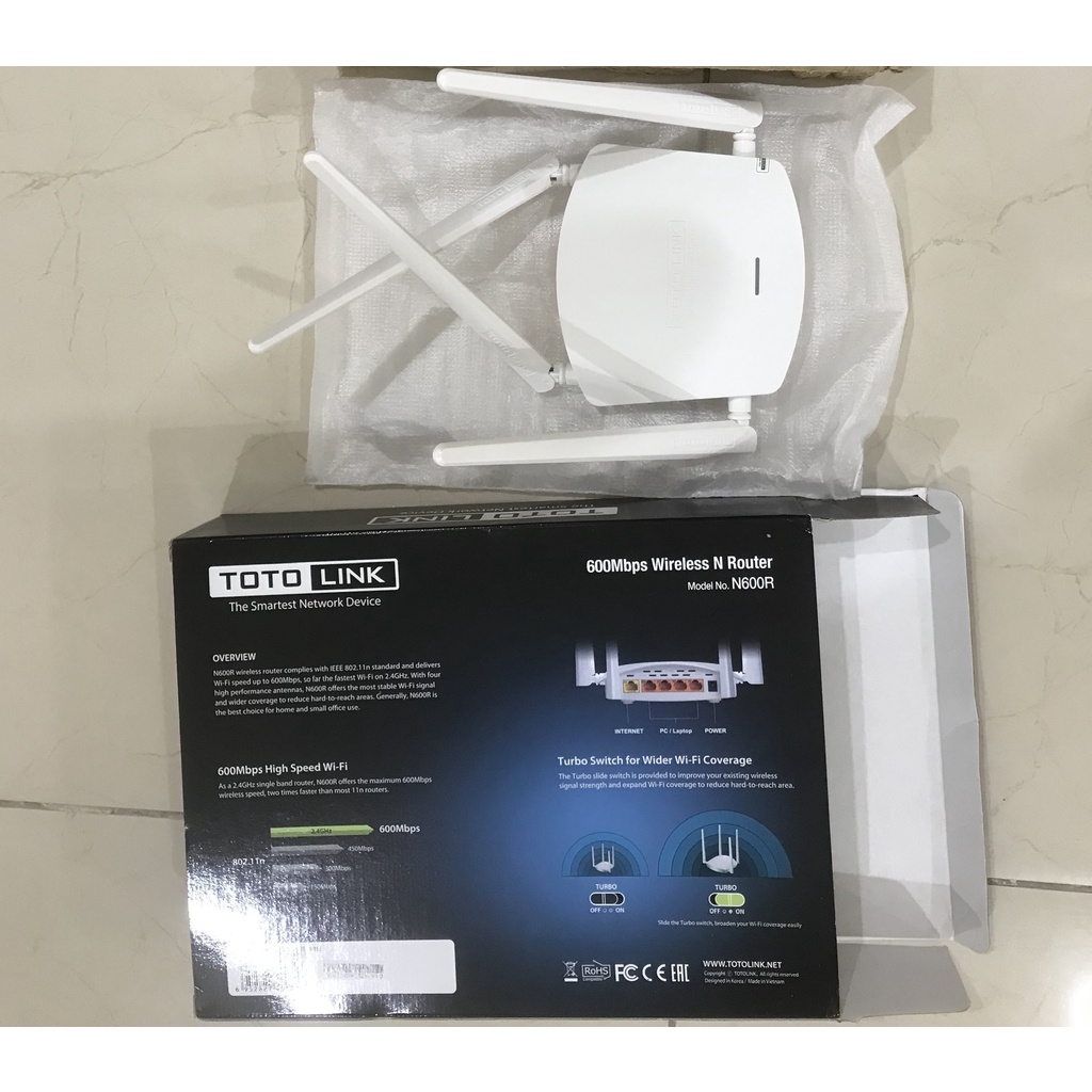 Totolink N600R - Router Wifi Chuẩn N 600Mbps - Hàng Chính Hãng
