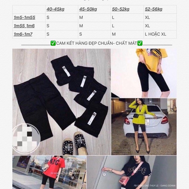 Quần legging ngố lửng nâng mông Hot Hit