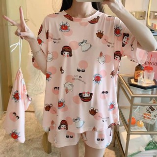 Bộ ngủ cotton, pỵjama cộc tay cotton Myna Bra: Qa21