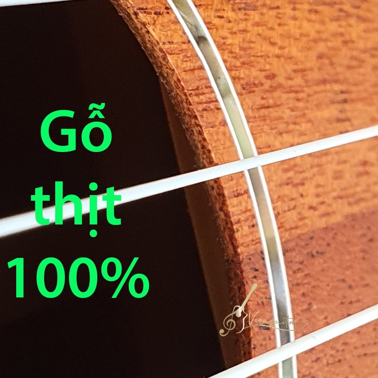 Đàn Ukulele Tenor Gỗ Thịt Nguyên Tấm 100% VU-150 Full Solid - Tặng Kèm Full Phụ Kiện- Bảo Hành 2 Năm