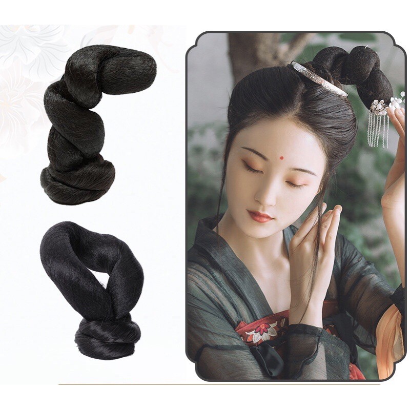 Búi xoắn dáng đứng cổ trang