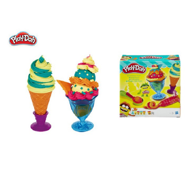 (TKNK)  Bộ Đất Sét Nặn Hình Que Kem Cao Cấp Play Doh Cho Bé(cherri)