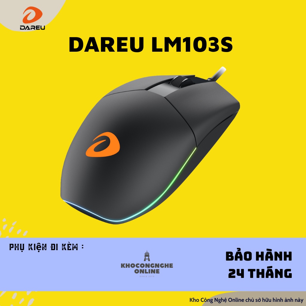 Chuột DAREU LM130s (RGB, USB)