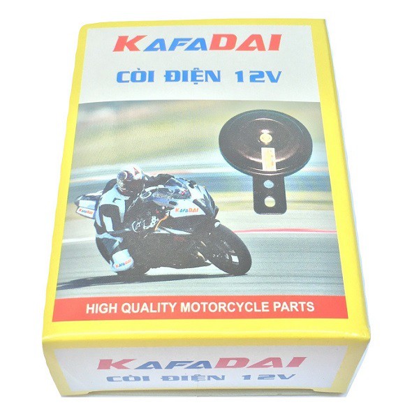 Còi điện 2A-12V KAFADAI THAILAND cho xe máy (Chịu ngâm nước)