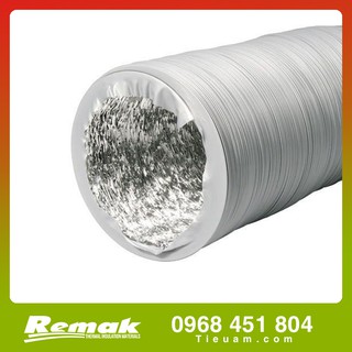 Ống thông gió F150 Hai lớp phủ nhựa mềm Chống rách Giữ nhiệt lạnh