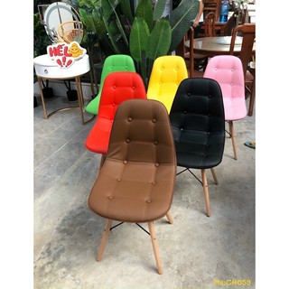 Combo 2 ghế eames da cúc nhập khẩu