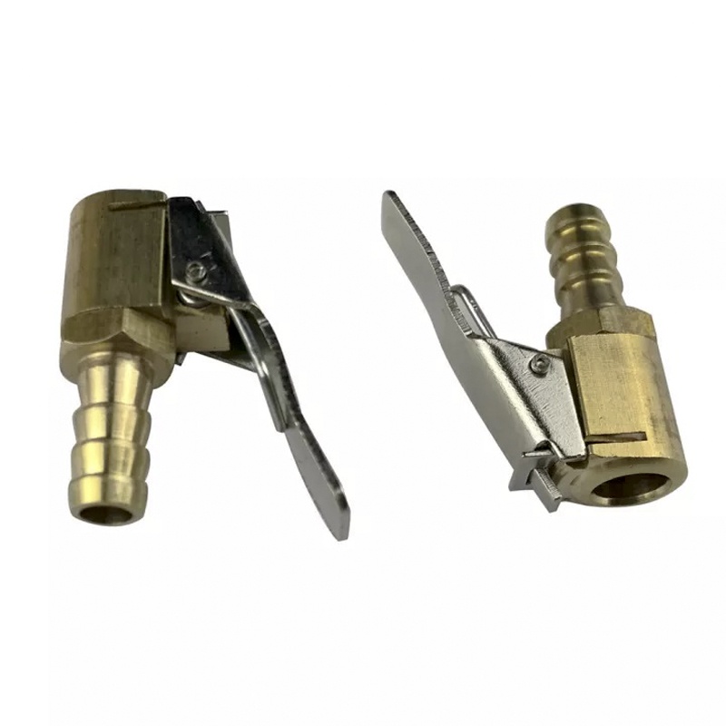 2 Cái Đầu vòi 8mm bơm bánh xe hơi, xe máy, xe đạp bằng đồng