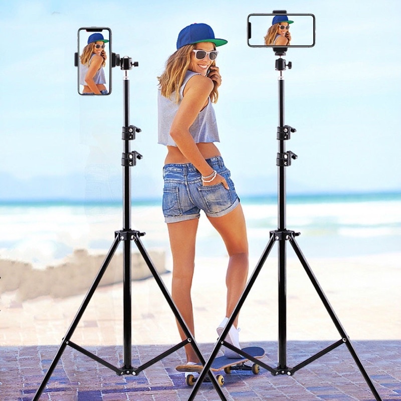 Cây livestream, quay video t.i.k t.o.k điện thoại, kẹp điện thoại qua ngang dọc điện thoại thoải mái