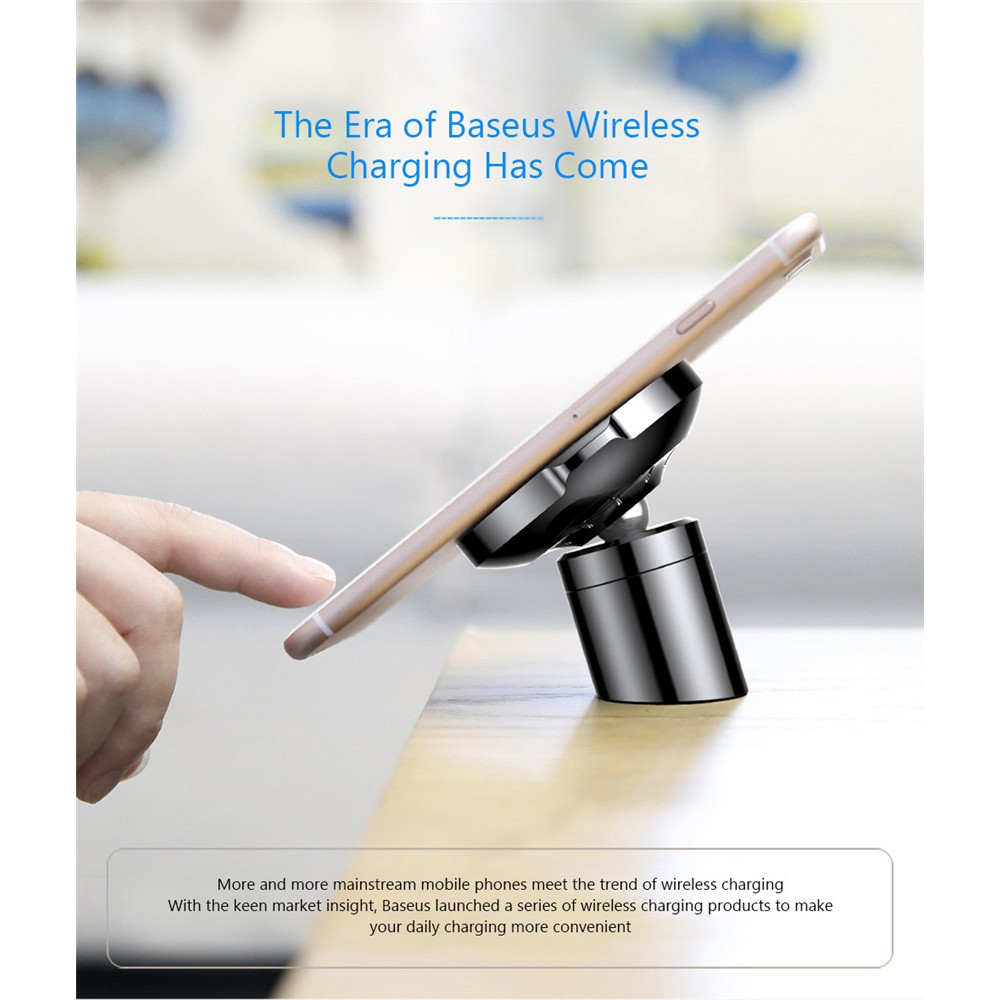 Giá đỡ điện thoại trên xe hơi có nam châm hiệu Baseus không dây cho iPhone Samsung | BigBuy360 - bigbuy360.vn