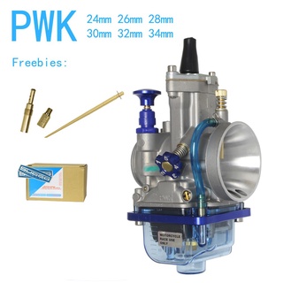 Bình xăng con pwk 24 26 28 30 32 34mm cho ga dẹp oko mc racing đen (màu xanh da trời）