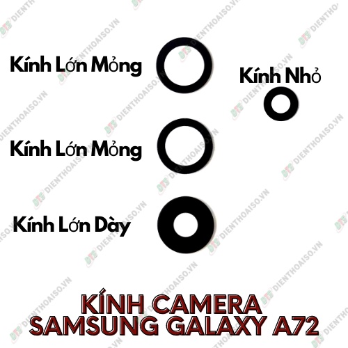 Mặt kính camera samsung a72 có sẵn keo dán