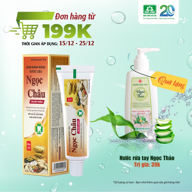 Kem đánh răng dược liệu Ngọc Châu 20g