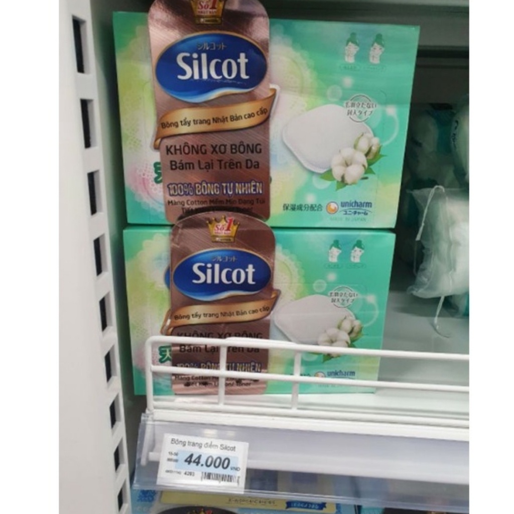 [Date 2025] Bông tẩy trang Silcot - Bông Trang Điểm Silcot Nhật Bản Cao Cấp Loại 66 - 82 miếng/hộp Silcot Unicharm