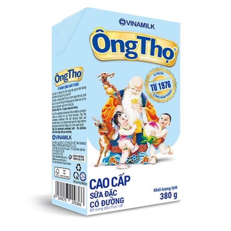 Sữa đặc có đường Ông Thọ chữ xanh - hộp 380g