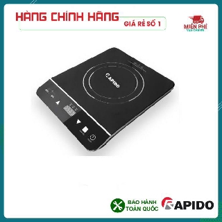 Bếp hồng ngoại đơn rapido rc2000es, bếp hồng ngoại rapido rc2000es, mặt bếp kính cường lực, siêu bền, điều khiển cảm ứng