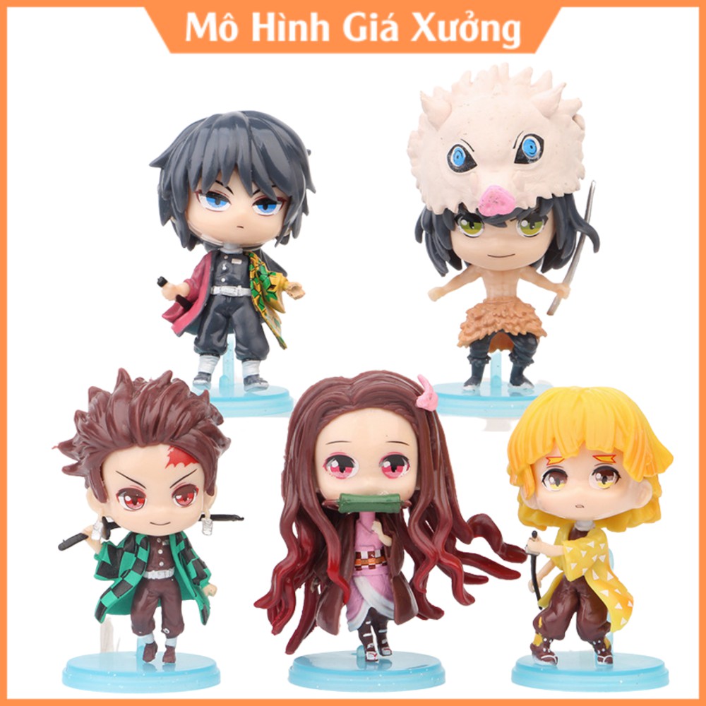 Mô hình Kimetsu No Yaiba figure Tanjirou , Nezuko , Zenitsu , Inosuke , Giyuu  (Có Bán Lẻ)  figure thanh gươm diệt quỷ