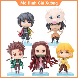 Mô Hình Thanh Gươm Diệt Quỷ  Tanjirou , Nezuko , Zenitsu , Inosuke , Giyuu  ( Có Bán Lẻ ) - Figure Kimetsu No Yaiba
