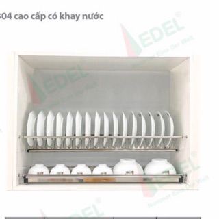 Kệ úp chén 2 tầng âm tủ cao cấp , giá bát đĩa 2 tầng 304 - HÀNG ĐẸP DÀY GIÁ CẠNH TRANH