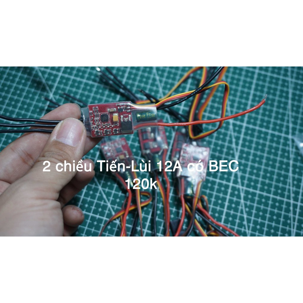 Bộ điều tốc ESC đảo chiều tiến lùi không chổi than 12a, 20A cho máy bay cánh bằng