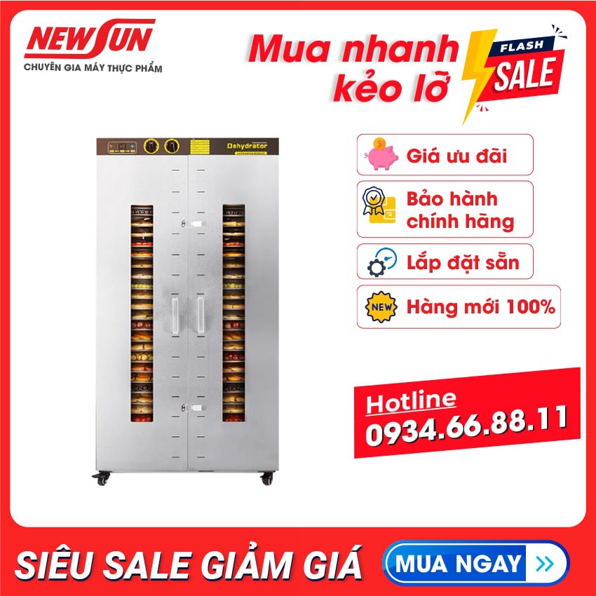 Tủ sấy hoa quả , thực phẩm công nghiệp NEWSUN 24 khay - Hàng chính hãng - Bảo hành 12 tháng