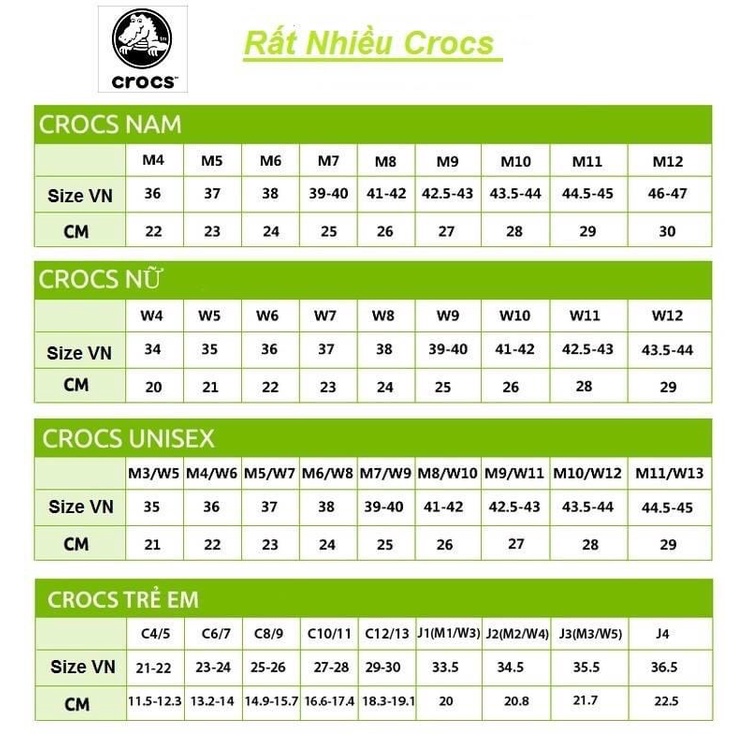Dép sục crocs xuất dư không quai