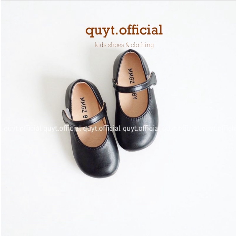 [ Có sẵn/ Ảnh thật/ Size 21-30] Giày búp bê bé gái mũi tròn da mềm tiệm nhà Quýt