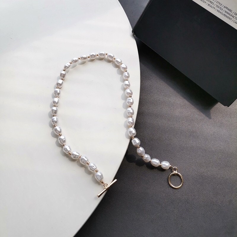 Vòng Cổ 8ly Khóa OT Mix Bi Kiểu Dáng Thời Trang, Trẻ Trung Cho Nàng NTTT38 - Ngọc Trai Trường Thịnh