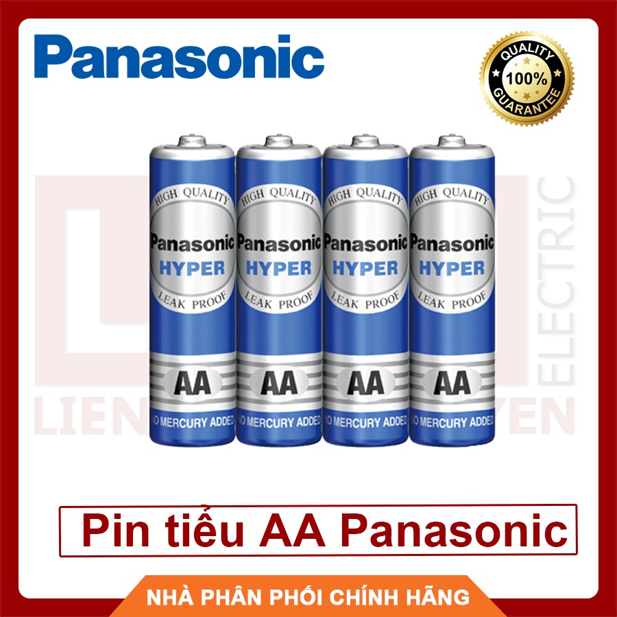 (Combo 4) viên Pin tiểu AA Panasonic sử dụng cho remot loại lớn, đồng hồ, chuột máy tính,..