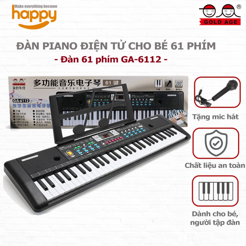 Đàn piano điện tử 61 phím Đàn organ cho bé có sẵn các kích thước