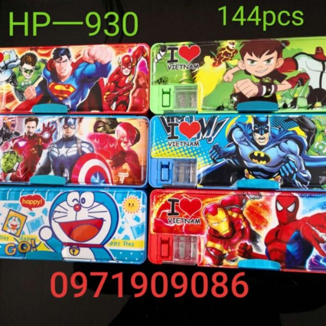 Hộp bút nhựa hình siêu nhân