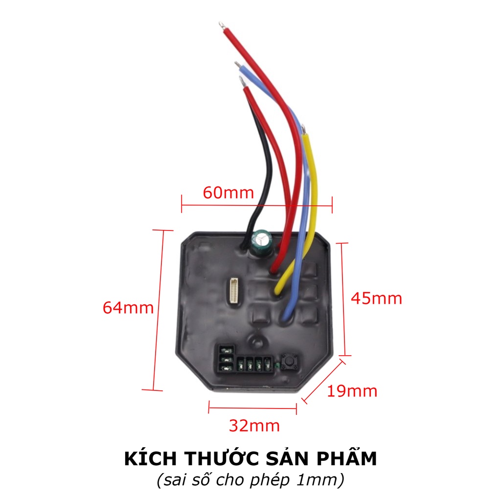 Mạch điều khiển động cơ siết bulong 3 cấp tốc độ