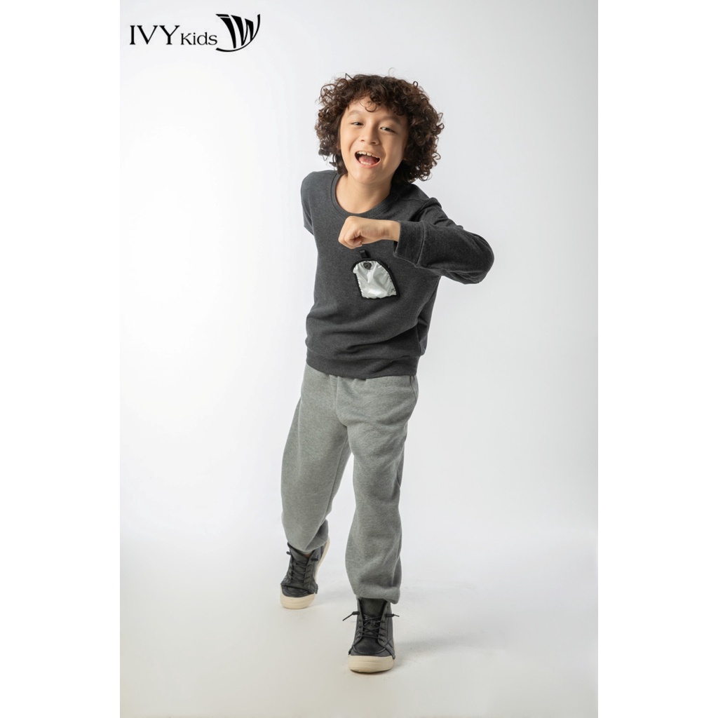 Áo thun dài tay bé trai IVY moda MS 58K1379