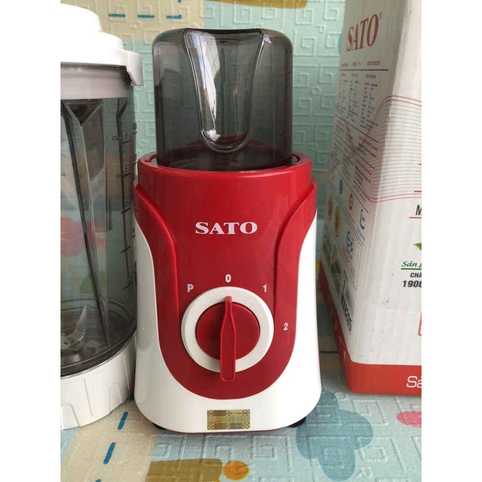 Máy xay sinh tố đa năng 03 cối Việt Nhật SATO MX7305 BẢO HÀNH 03 năm, Sản phẩm đã được đăng kí bản quyền Nhật Bản
