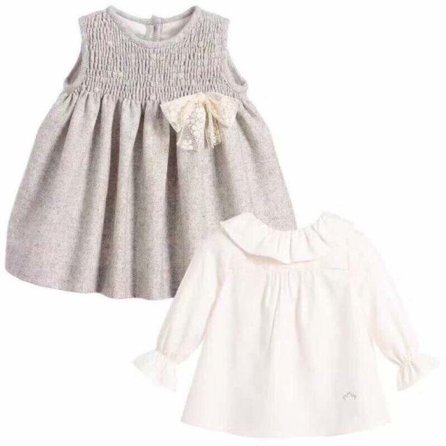 Set váy kèm áo Nanos bé gái Tây Ban Nha