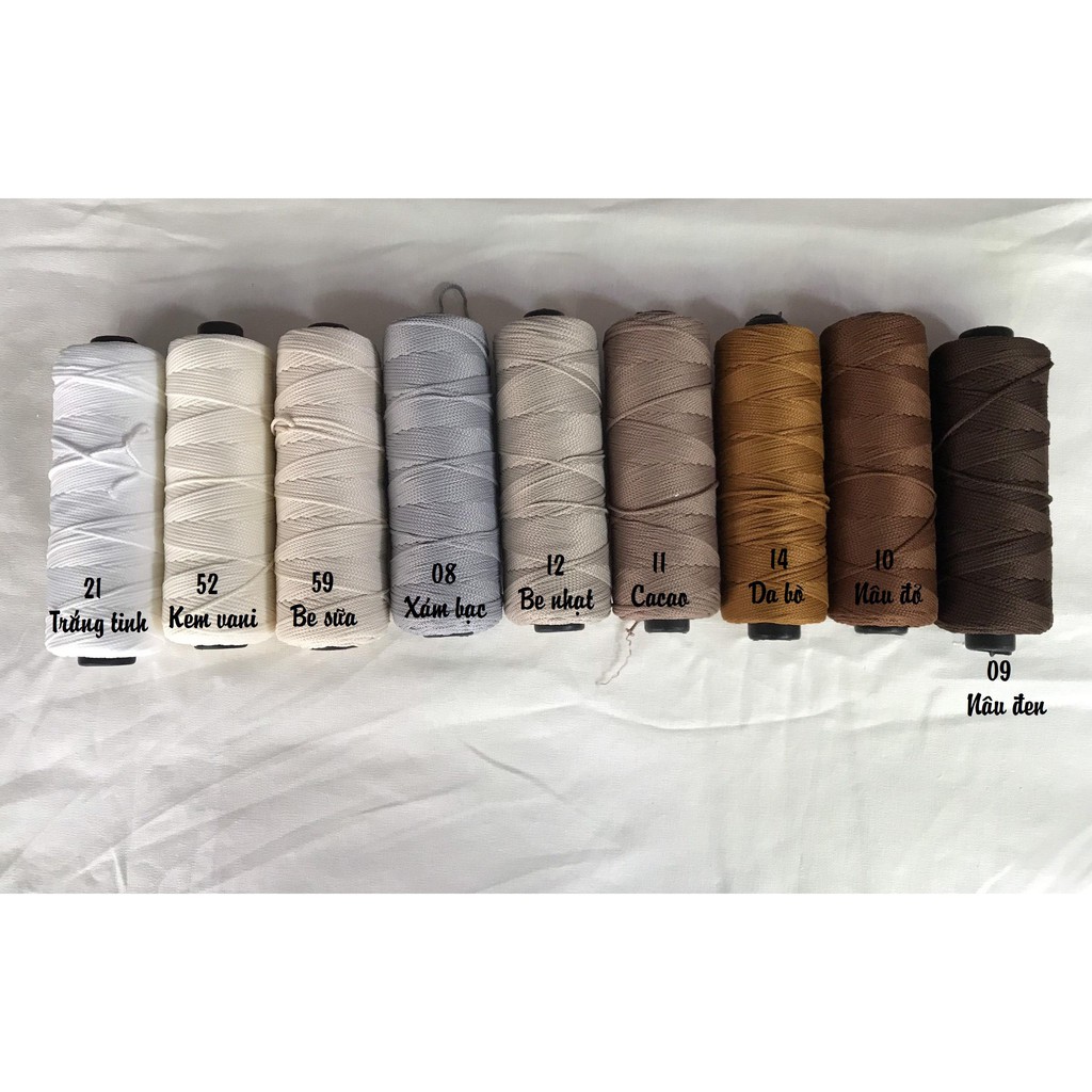 Sợi dệt cotton Craft Yarn 180gr - bảng màu 1