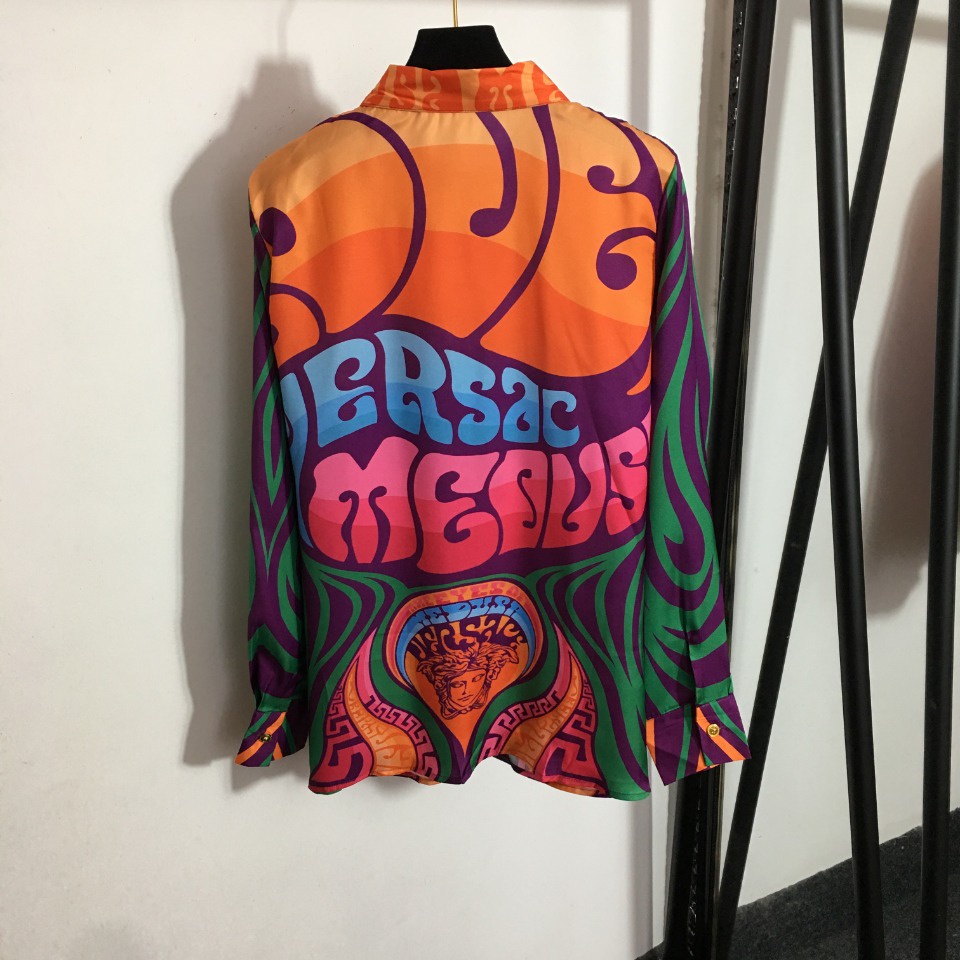 Áo sơ mi nữ thời trang cao cấp Versace phong cách cá tính, thời thượng