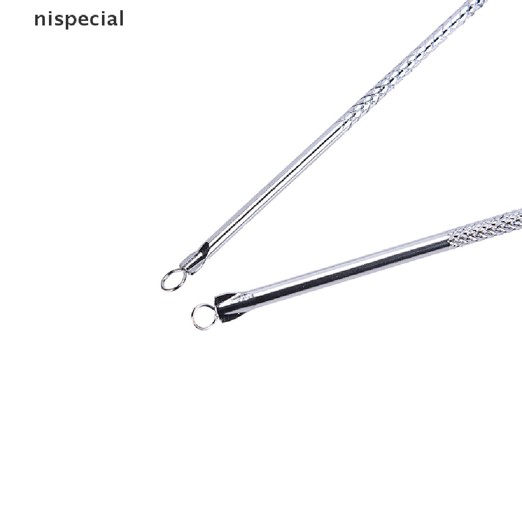(Hàng Mới Về) Set 2 Dụng Cụ Nặn Mụn 2 Đầu Tiện Lợi Chất Lượng Cao