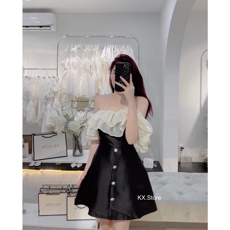 Váy Đầm Dự Tiệc Cưới Trễ Vai Sang Chảnh