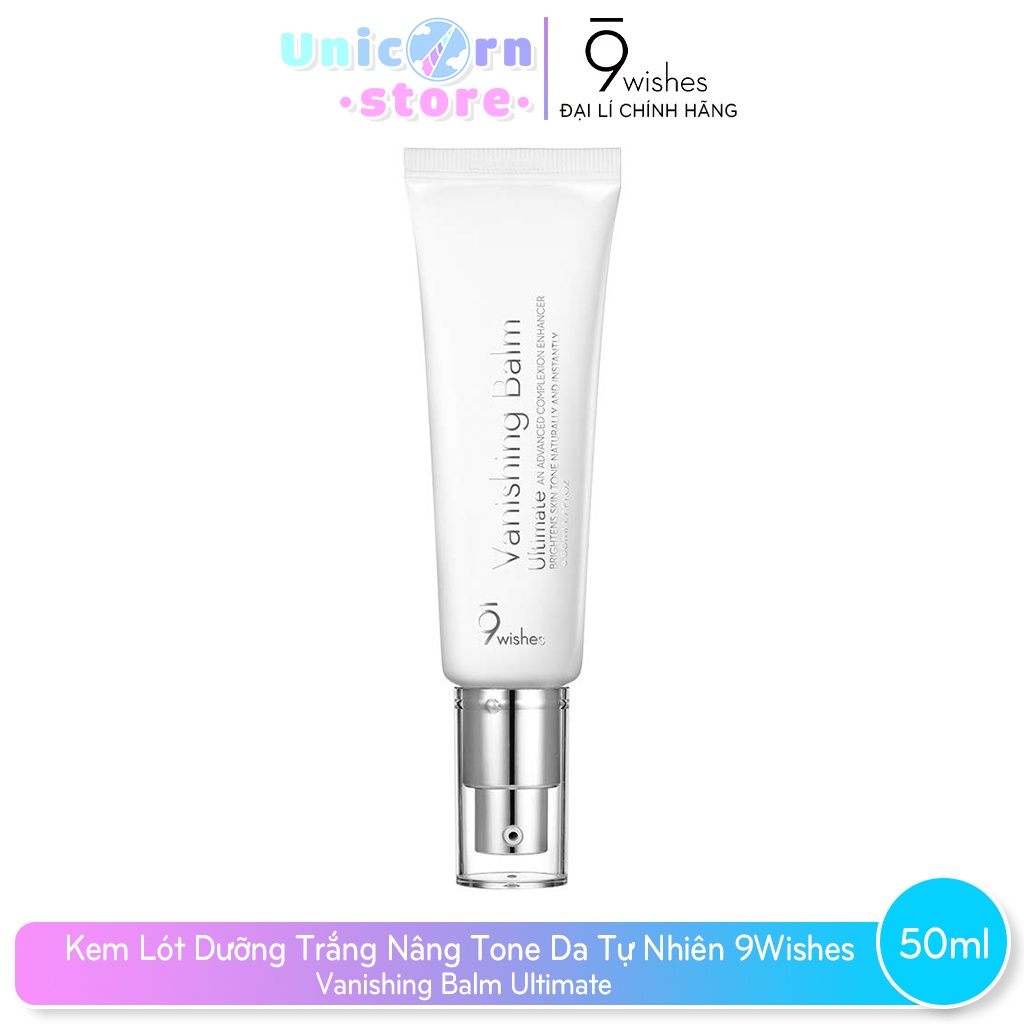 Kem Lót Dưỡng Trắng Nâng Tone Da 9Wishes Vanishing Balm Ultimate 50ml