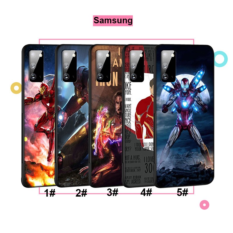 Ốp điện thoại silicon mềm Iron Man Marvel cho Samsung Galaxy A2 Core A9 A8 A7 A6 Plus A5 A3 A6+ 2018 2017 2016 LE43