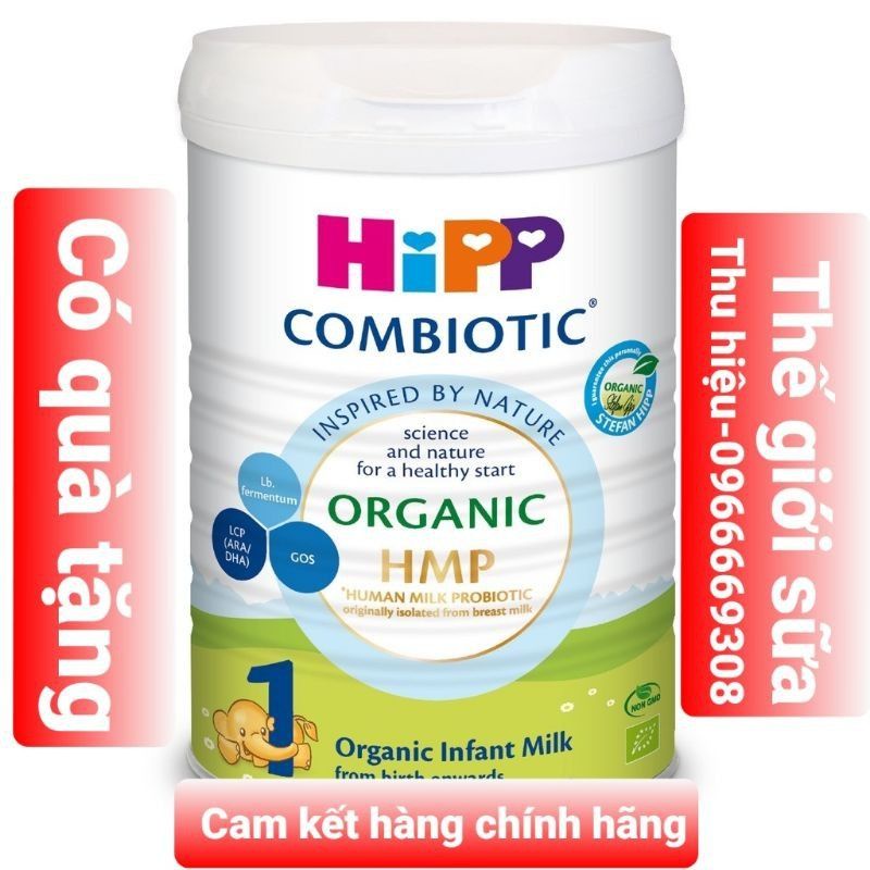 (Mua 4 tặng 2) Sữa bột công thức HiPP 1,2,3 800g