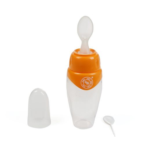 BÌNH ĂN BỘT AMI THÁI LAN ( Bình muỗng ăn dặm silicone mềm 150ml )